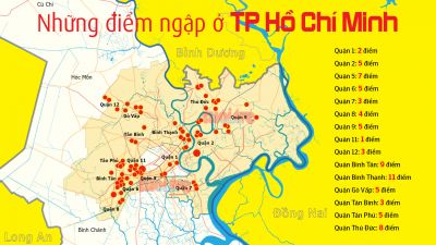 Vì sao các quận 1, 3, 5, Bình Tân bị ngập nặng khi có mưa lớn trong khi khu vực Phú Mỹ Hưng thì không?